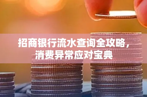 招商银行流水查询全攻略,消费异常应对宝典