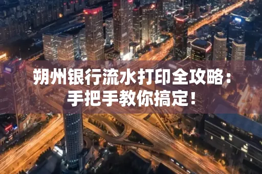 朔州银行流水打印全攻略:手把手教你搞定!