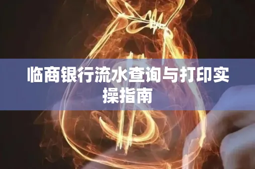 临商银行流水查询与打印实操指南