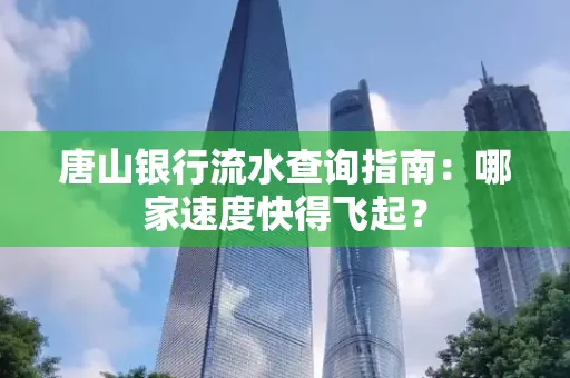 唐山银行流水查询指南:哪家速度快得飞起?