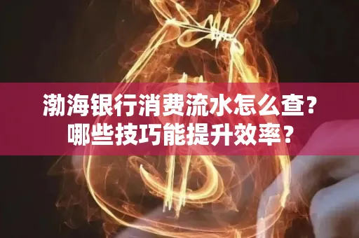 渤海银行消费流水怎么查?哪些技巧能提升效率?