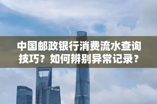 中国邮政银行消费流水查询技巧?如何辨别异常记录?