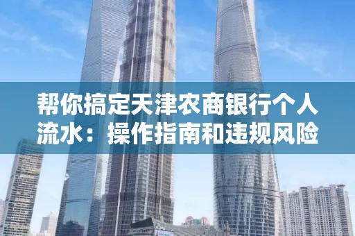 帮你搞定天津农商银行个人流水:操作指南和违规风险避坑攻略