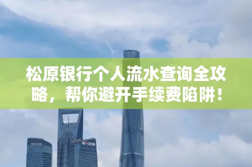 松原银行个人流水查询全攻略,帮你避开手续费陷阱!