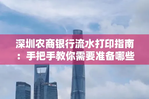 深圳农商银行流水打印指南:手把手教你需要准备哪些材料