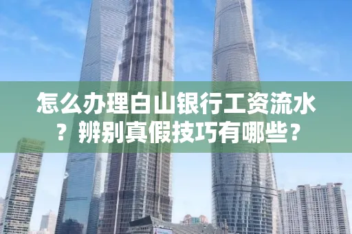 怎么办理白山银行工资流水?辨别真假技巧有哪些?