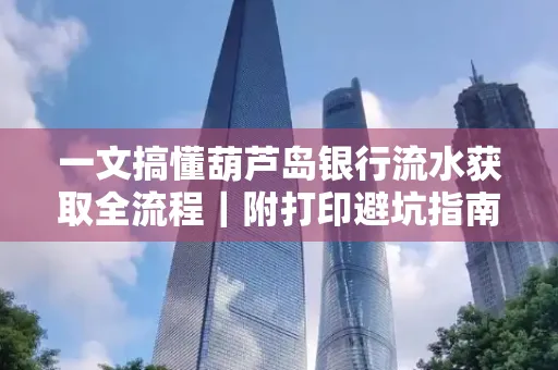 一文搞懂葫芦岛银行流水获取全流程|附打印避坑指南