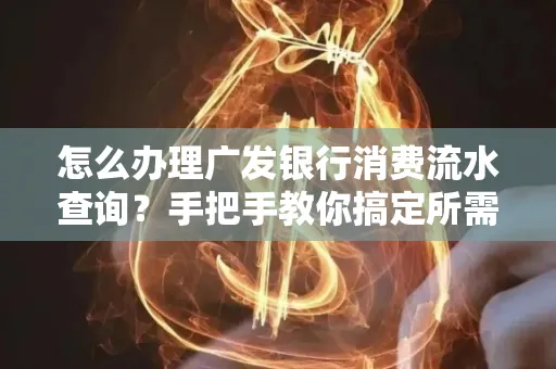 怎么办理广发银行消费流水查询?手把手教你搞定所需材料和流程