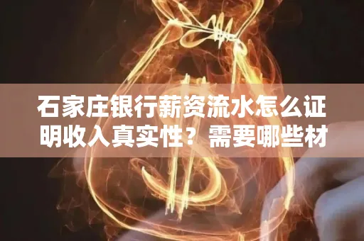 石家庄银行薪资流水怎么证明收入真实性?需要哪些材料快速通过审核?