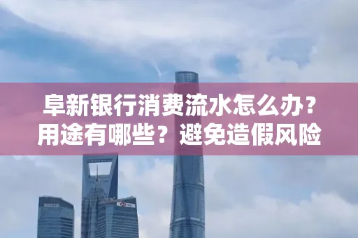 阜新银行消费流水怎么办?用途有哪些?避免造假风险方法