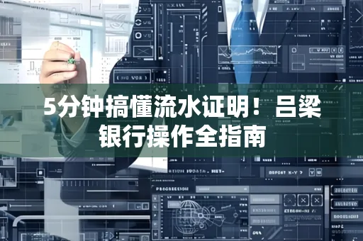 5分钟搞懂流水证明!吕梁银行操作全指南