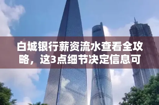 白城银行薪资流水查看全攻略,这3点细节决定信息可靠性
