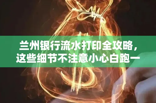 兰州银行流水打印全攻略,这些细节不注意小心白跑一趟