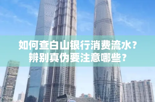 如何查白山银行消费流水?辨别真伪要注意哪些?