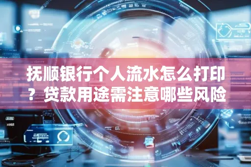 抚顺银行个人流水怎么打印?贷款用途需注意哪些风险?