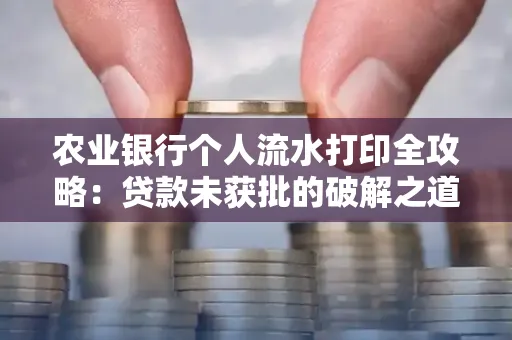 农业银行个人流水打印全攻略:贷款未获批的破解之道