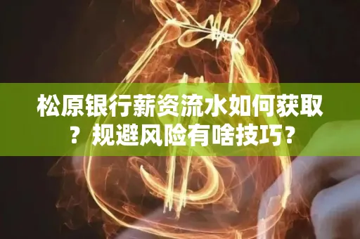 松原银行薪资流水如何获取？规避风险有啥技巧？